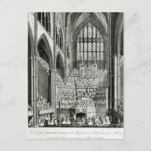 Postal La orquesta y los intérpretes en Westminster