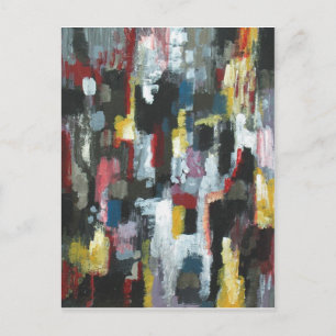 Postal La otra noche (expresionismo abstracto)
