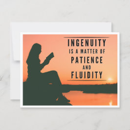 Postal La paciencia de la ingenuidad - Inspiradora