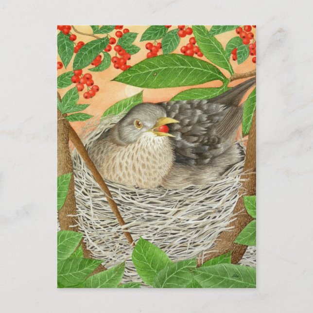 Postal La Pájaro Femenina (Anverso)