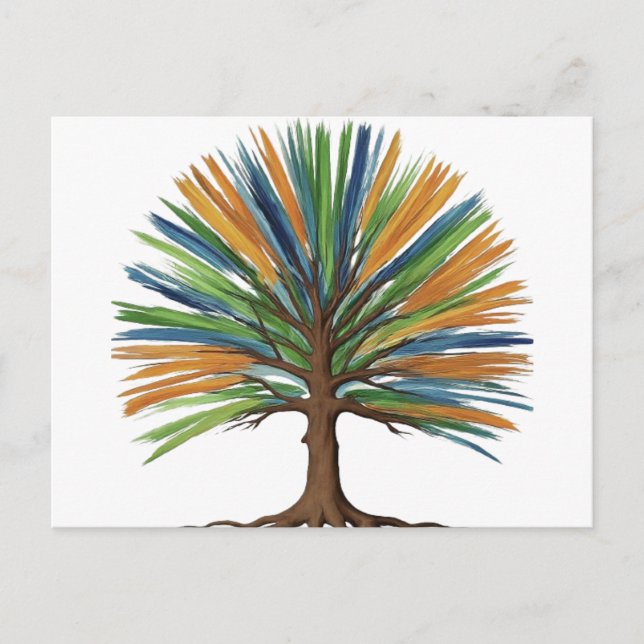 Postal La paleta de la naturaleza (Anverso)