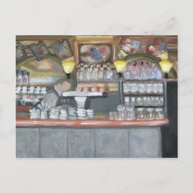 Postal La Palette Cafe (Anverso)