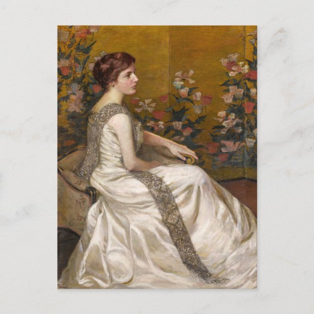 Postal La pantalla dorada | Lilla Cabot Perry (Anverso)