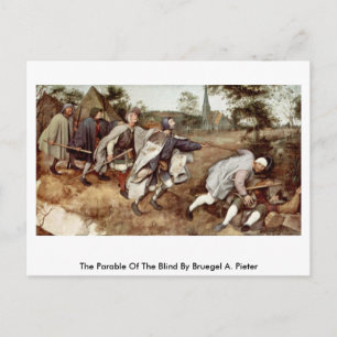 Postal La Parable De Ciegos De Bruegel A. Pieter