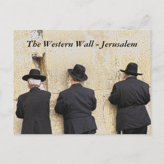 Postal La pared occidental - Jerusalén