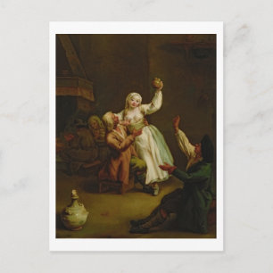 Postal La pareja feliz