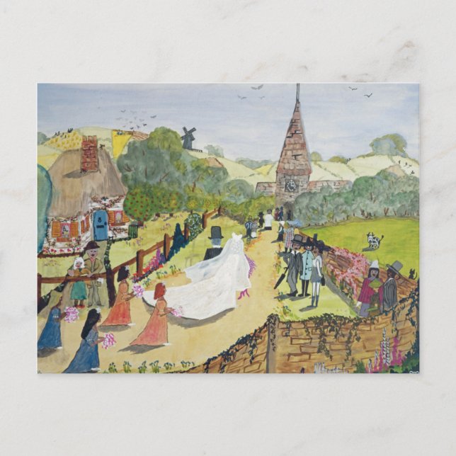 Postal La pareja feliz (Anverso)