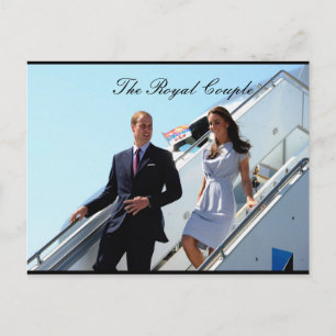 Postal La Pareja Real Príncipe William y Kate Mdleton