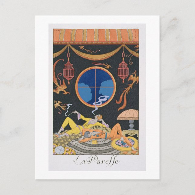 Postal La Paresse, 1924 (Anverso)