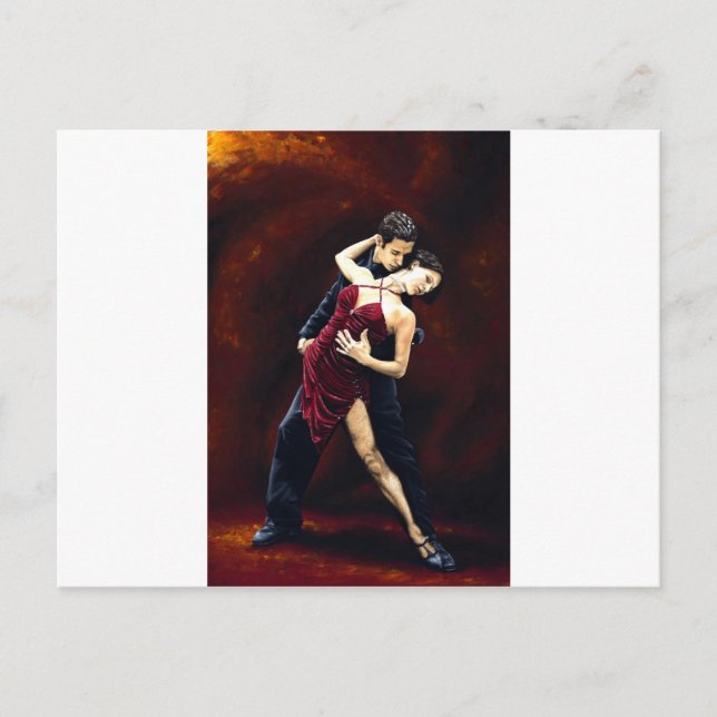 Postal La pasión del tango (Anverso)