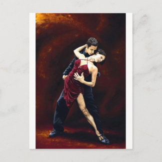 Postal La pasión del tango