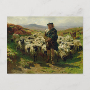 Postal La pastora de las Tierras Altas de Rosa Bonheur Ta