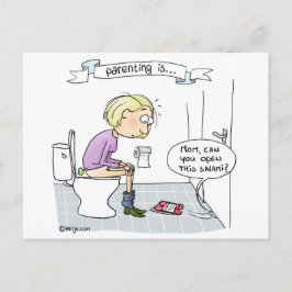 Postal La paternidad es... nunca aburrido