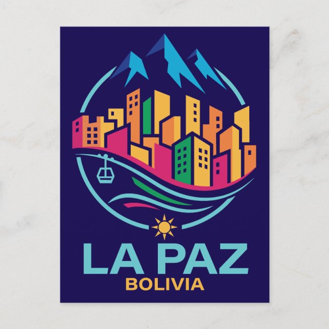 Postal La Paz Bolivia South America (Anverso)