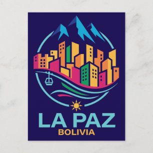 Postal La Paz Bolivia Sudamérica