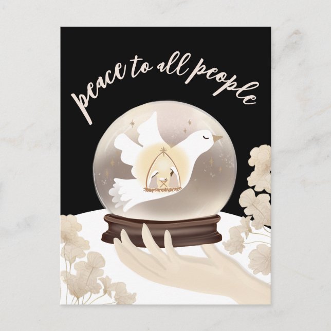 Postal La paz para todas las personas Fiesta de la Nativi (Anverso)