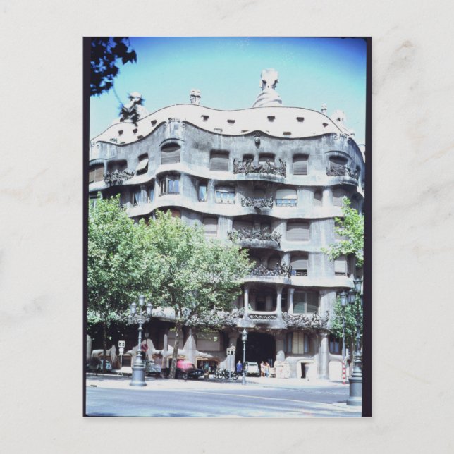 Postal La Pedrera o Casa Mila, 1905-10 (Anverso)