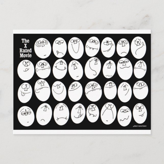 Postal La película con clasificación x (Anverso)
