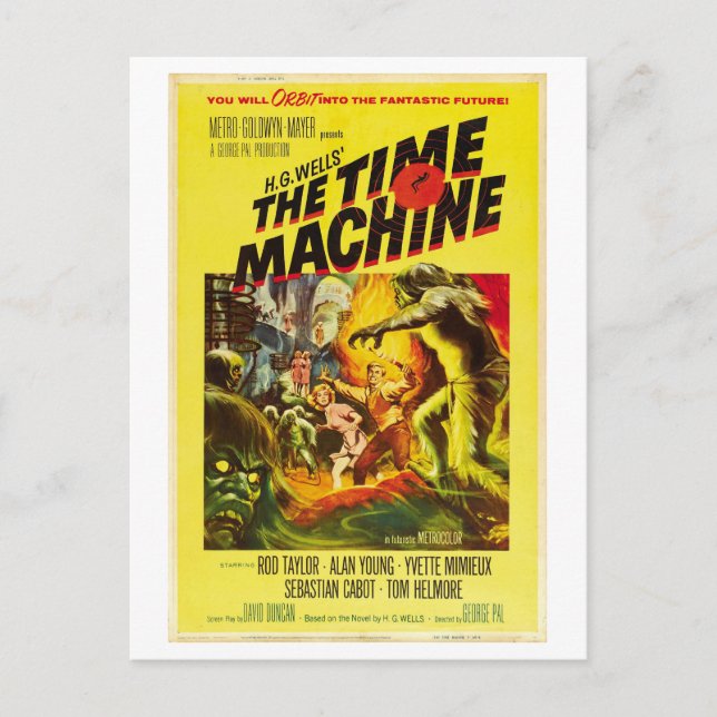 Postal La película de Time Machine 1960 (Anverso)