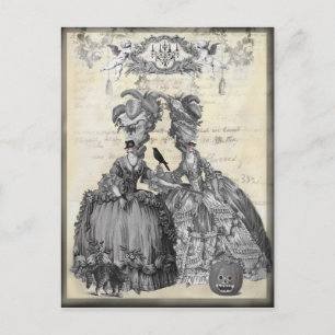 Postal La pelota de Halloween