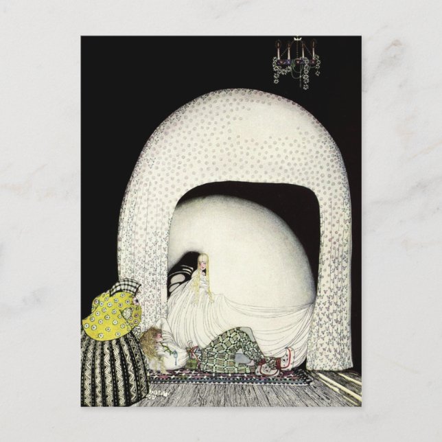 Postal La peluca del muchacho fue removida mientras dormí (Anverso)