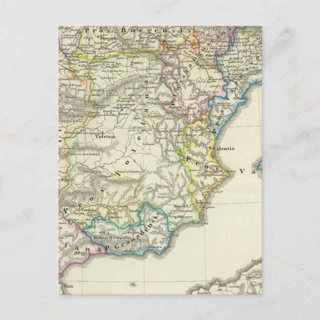 Postal La península ibérica a su iglesia (Anverso)