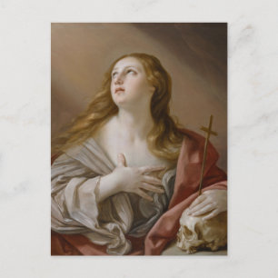 Postal La penitoria María Magdalena de Guido Reni