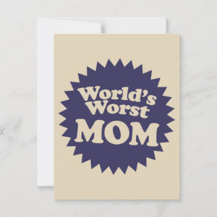 Postal La peor mamá del mundo