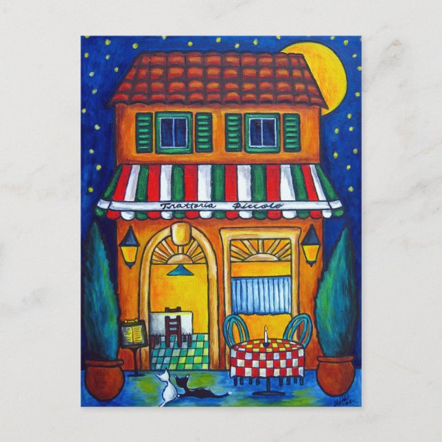 Postal La pequeña carta trattoria (Anverso)