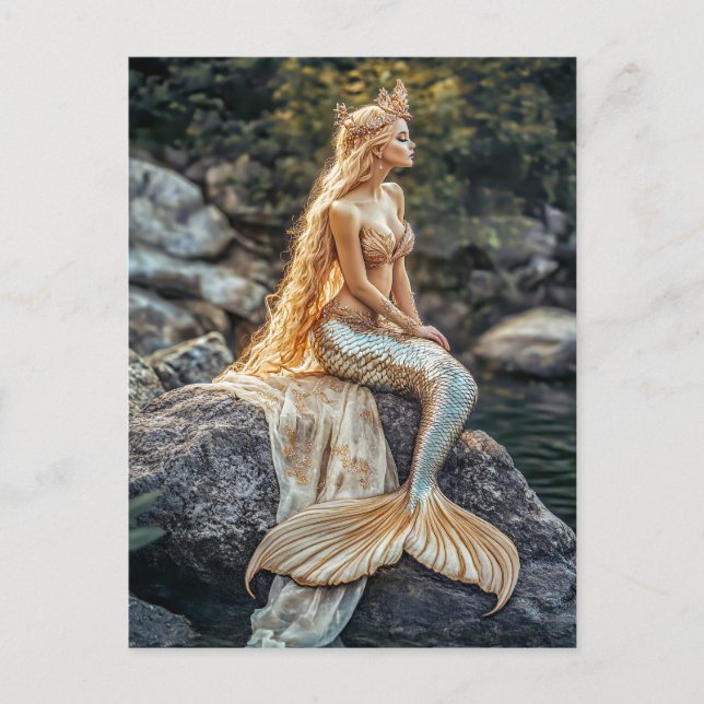 Postal La pequeña escena de la sirena (Anverso)