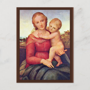 Postal La Pequeña Madonna De Vaquero De Raffael