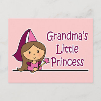 Postal La pequeña princesa de la abuela