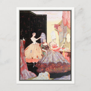 Postal La pequeña zapatilla de cristal de Harry Clarke