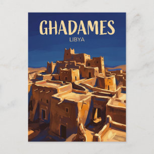 Postal La Perla del Desierto, Ghadames Libia