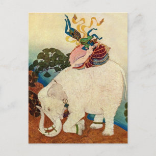 Postal “La perla del elefante” de Edmund Dulac