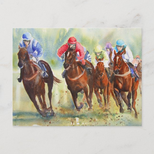 Postal La persecución (Anverso)