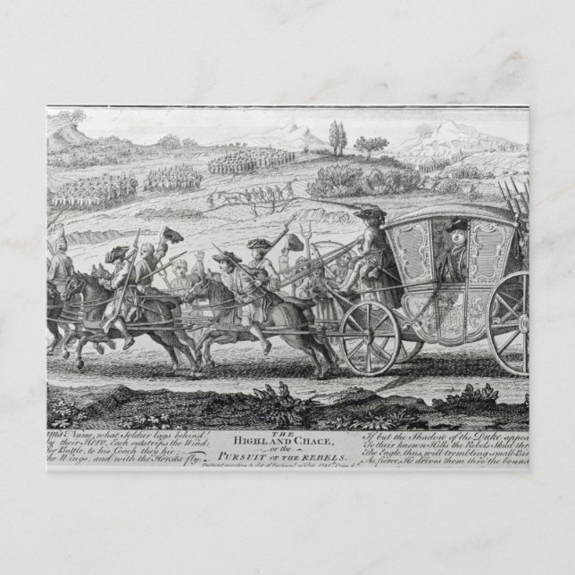 Postal La persecución de las tierras altas, 21 de febrero (Anverso)