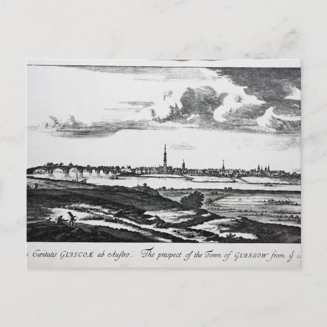 Postal La perspectiva de la ciudad de Glasgow (Anverso)