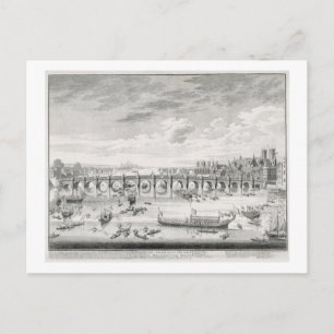 Postal La perspectiva sudeste del Puente de Westminster -