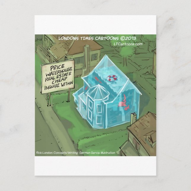 Postal La pesadilla de ventas inmobiliarias es divertida (Anverso)