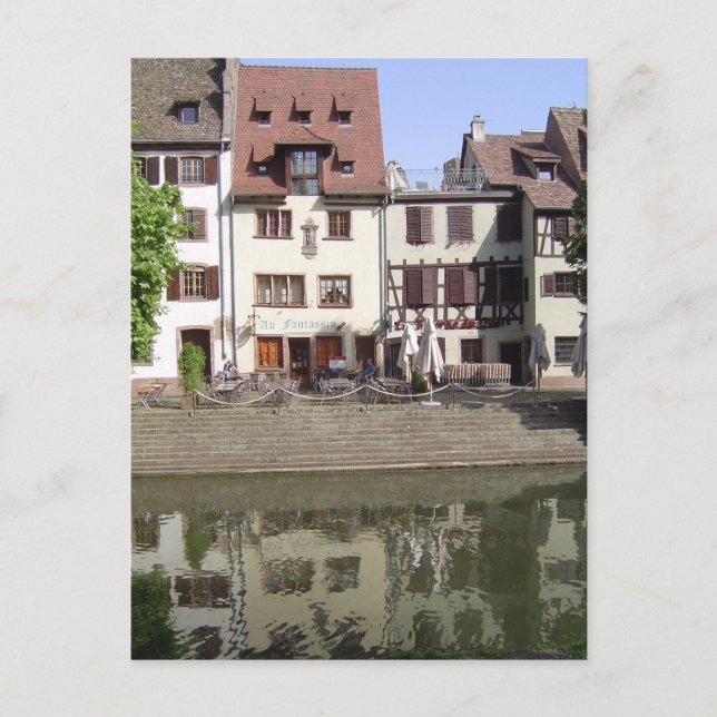 Postal La Petite France, Estrasburgo (Anverso)
