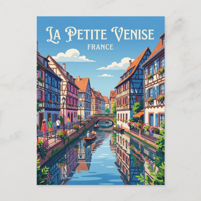 Postal La Petite Venise Francia (Anverso)