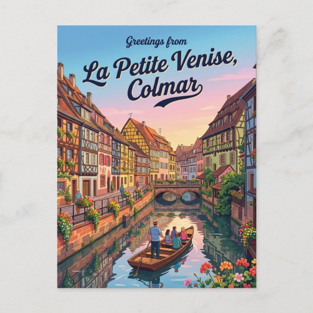 Postal La Petite Venise Francia (Anverso)