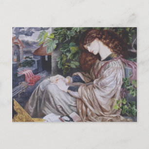 Postal La Pia de Tolomei - Dante Gabriel Rossetti
