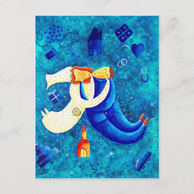 Postal La pintura contemporánea Boda (Anverso)