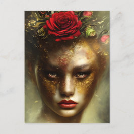 Postal La pintura de aceite afecta a las mujeres de los e