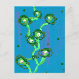 Postal La pintura de arte abstracta