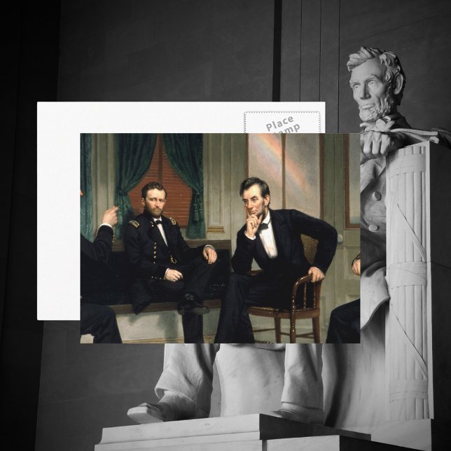 Postal La pintura de los pacíficos de 1868 (The Peacemakers Painting of 1868 Postcard)