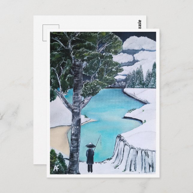 Postal La pintura de pescadores de Alfred Fox coleccionab (Anverso / Reverso)