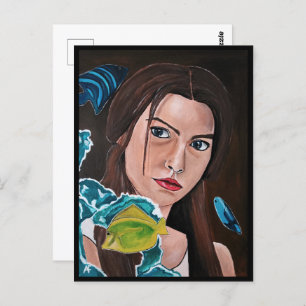 Postal La pintura de un amante cruzada por la estrella de